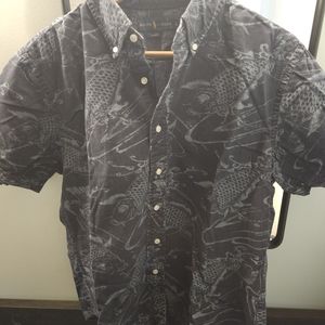 Button up Men's short sleeve Polo